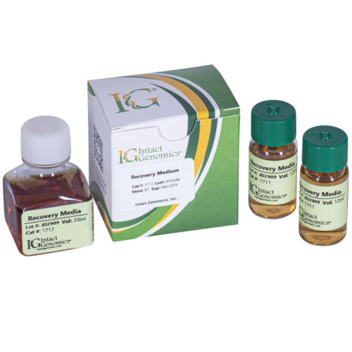 A box of some kind of substance with two bottles