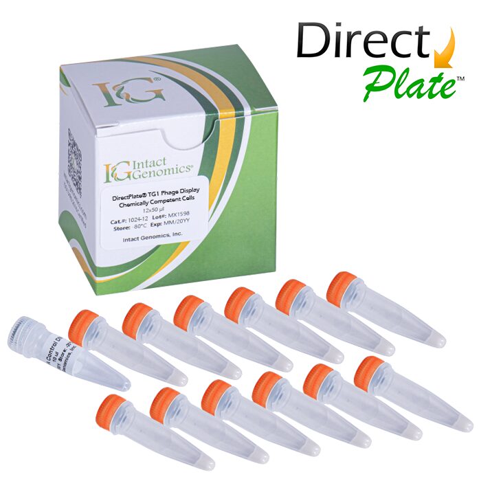 A box of 1 2 direct plate ® syringes