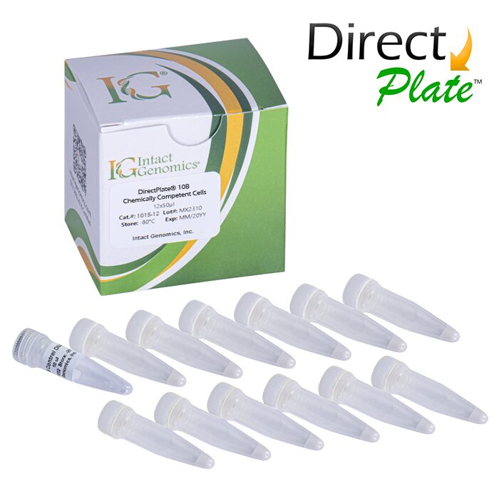 A box of direct plate ® with 1 2 tubes in it.