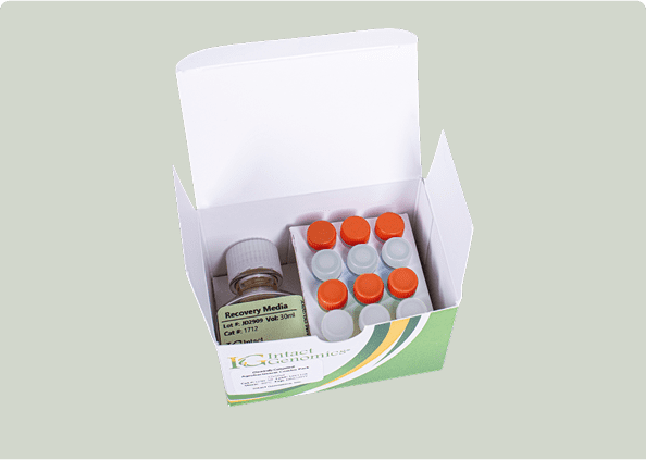 Vials in a green packaging box