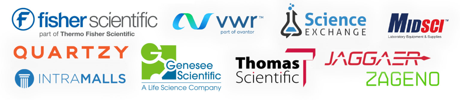 Collection of science-related brand logos