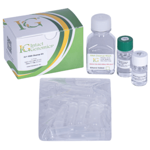 Laboratory RNA cleanup supplies displayed