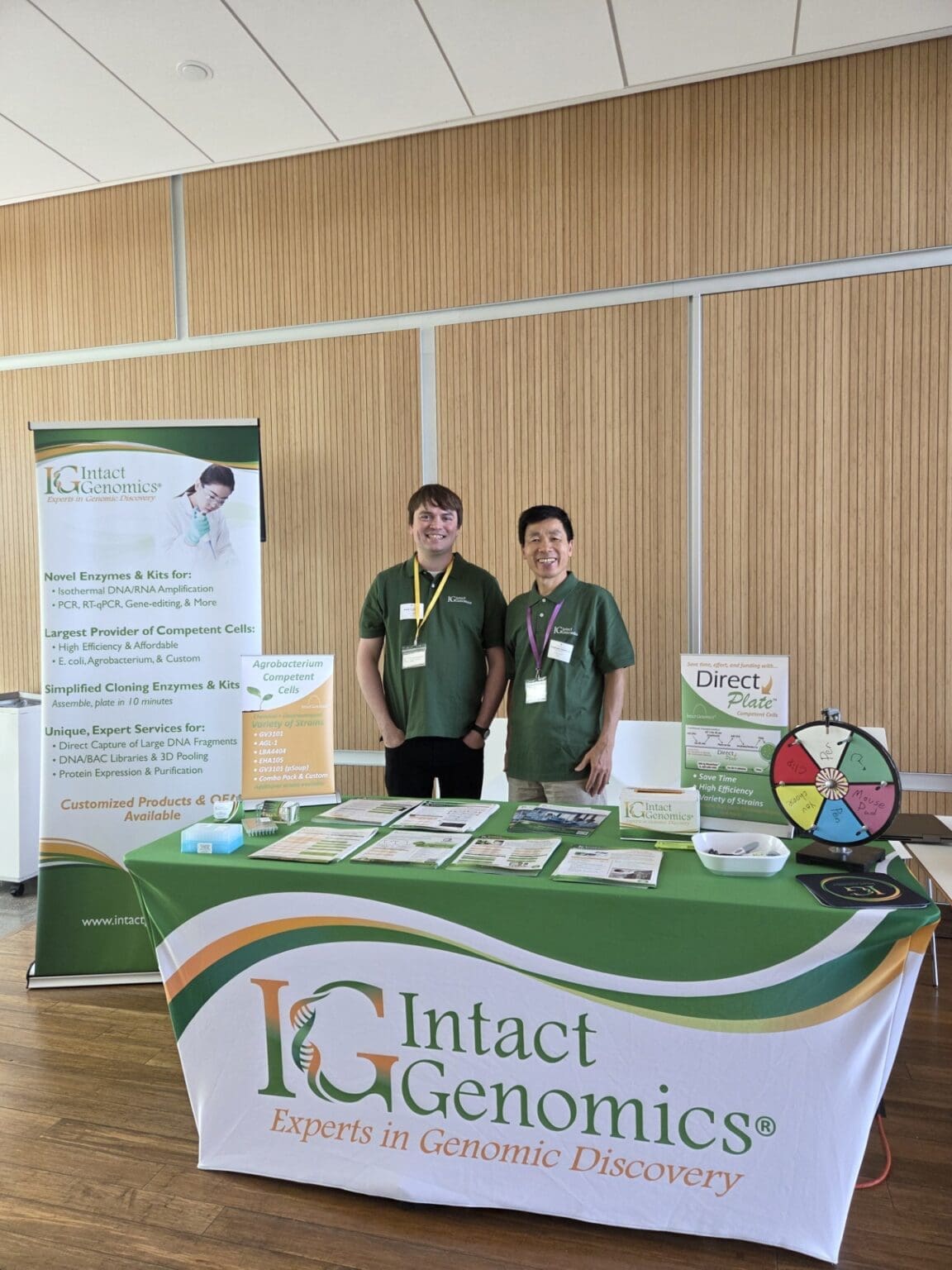 Genomic discovery company display table