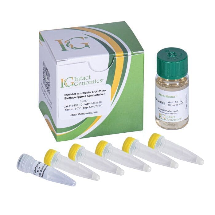 Genetic research kit with labeled containers