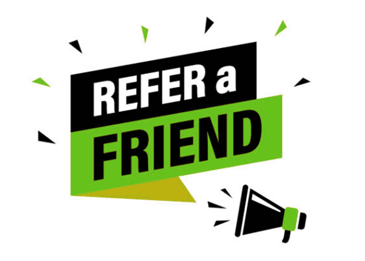 Promotional refer a friend illustration