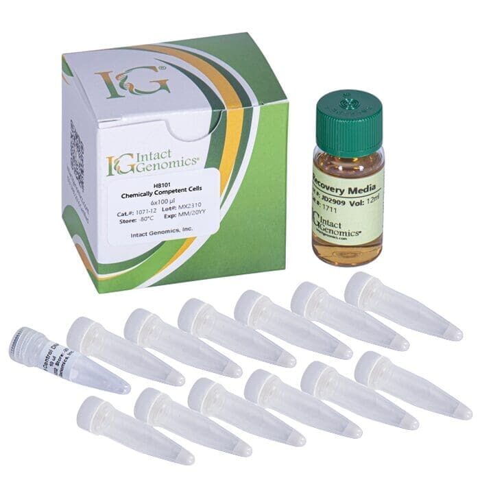 Biological sample kit with tubes and media.